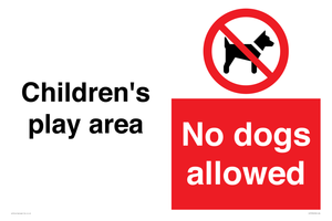 Children's play area. No dogs allowed